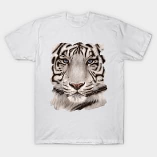 White Tiger Face Painting T-Shirt